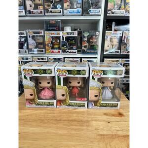 3 Glinda Funko Pop EXC Red Dress For Good Blue Bubble Gown Wicked 1702 1926 1697